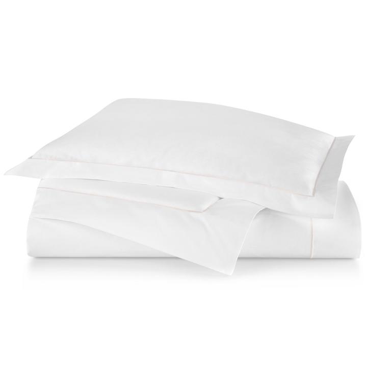 PEACOCK ALLEY BOUTIQUE EMBROIDERED PERCALE DUVET COVER BLUSH