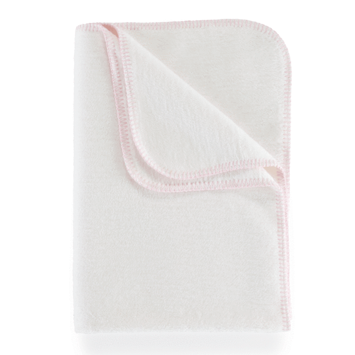 PEACOCK ALLEY COTTON BABY BLANKET PINK