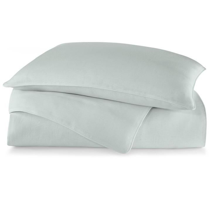 PEACOCK ALLEY LUXURY MANDALAY LINEN DUVET COVER LAGOON