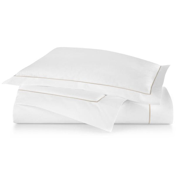PEACOCK ALLEY BOUTIQUE EMBROIDERED PERCALE DUVER COVER  LINEN