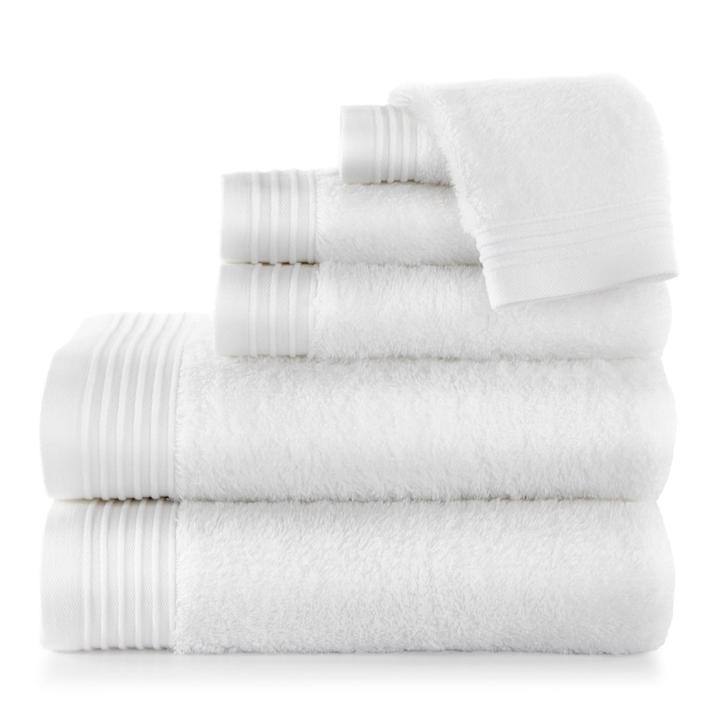 PEACOCK ALLEY BAMBOO TOWEL COLLECTION  WHITE