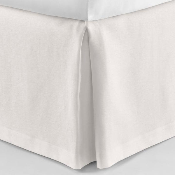 PEACOCK ALLEY LUXURY LINEN BED SKIRT  PEARL